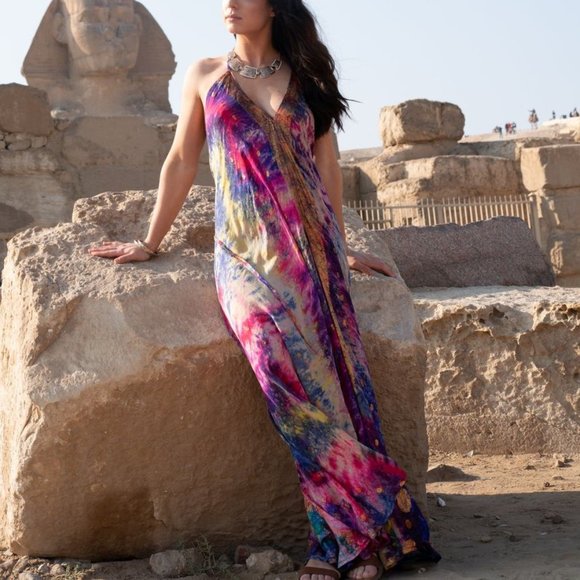 Gypsy Soul Designs Pink Silk Dress - Picture 1 of 3